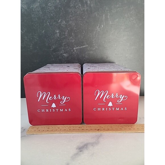 Christmas Party Tin Food Safe Set Of Two - Picture 4 of 10